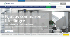 Desktop Screenshot of nordiskafonster.se